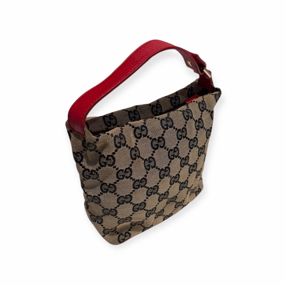 Vintage Gucci GG Canvas Pochette Mini Bag Vanity - Picture 2 of 14